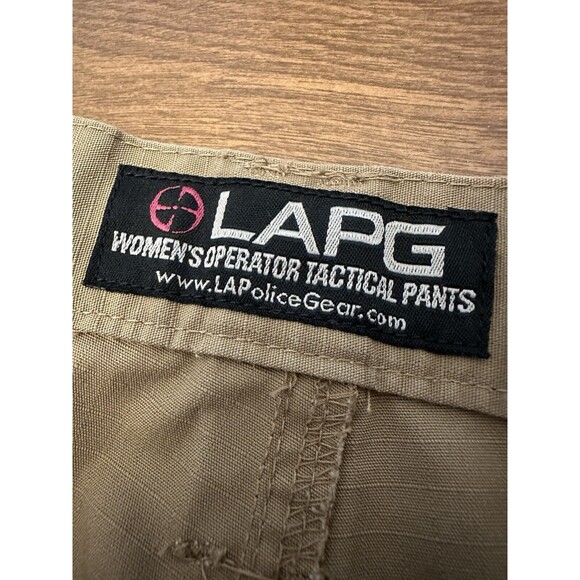 LAPG Pants Women's 24 Short Khaki Coyote Stretch Tactical Rip Stop Resistant - Picture 3 of 10
